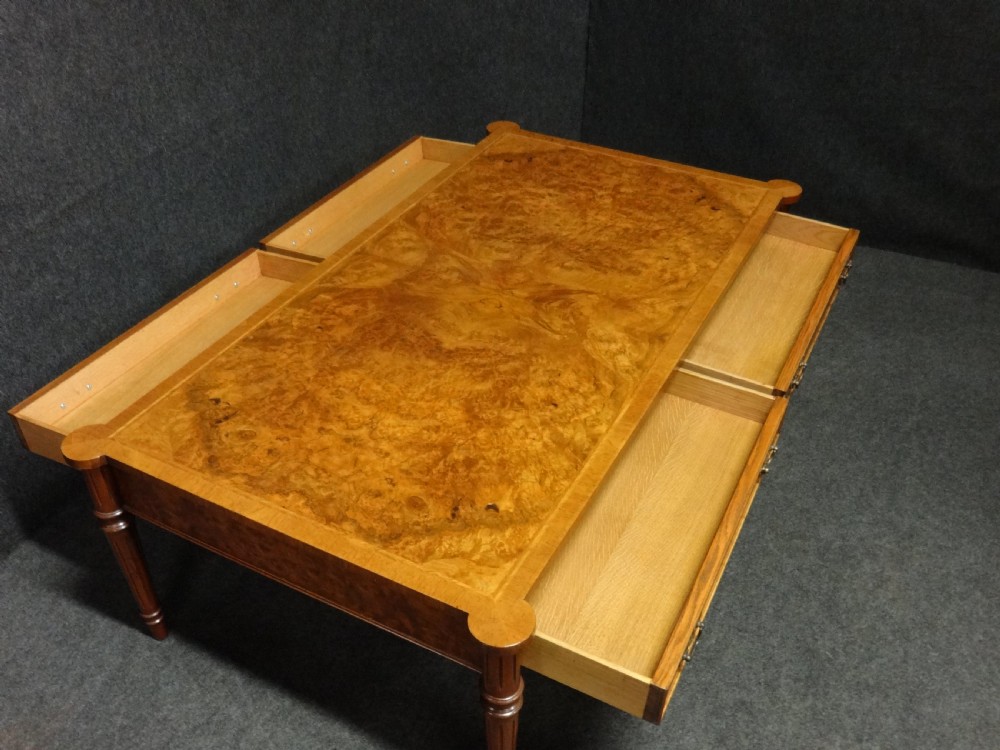 Excellent Quality Burr Walnut Coffee Table View IX