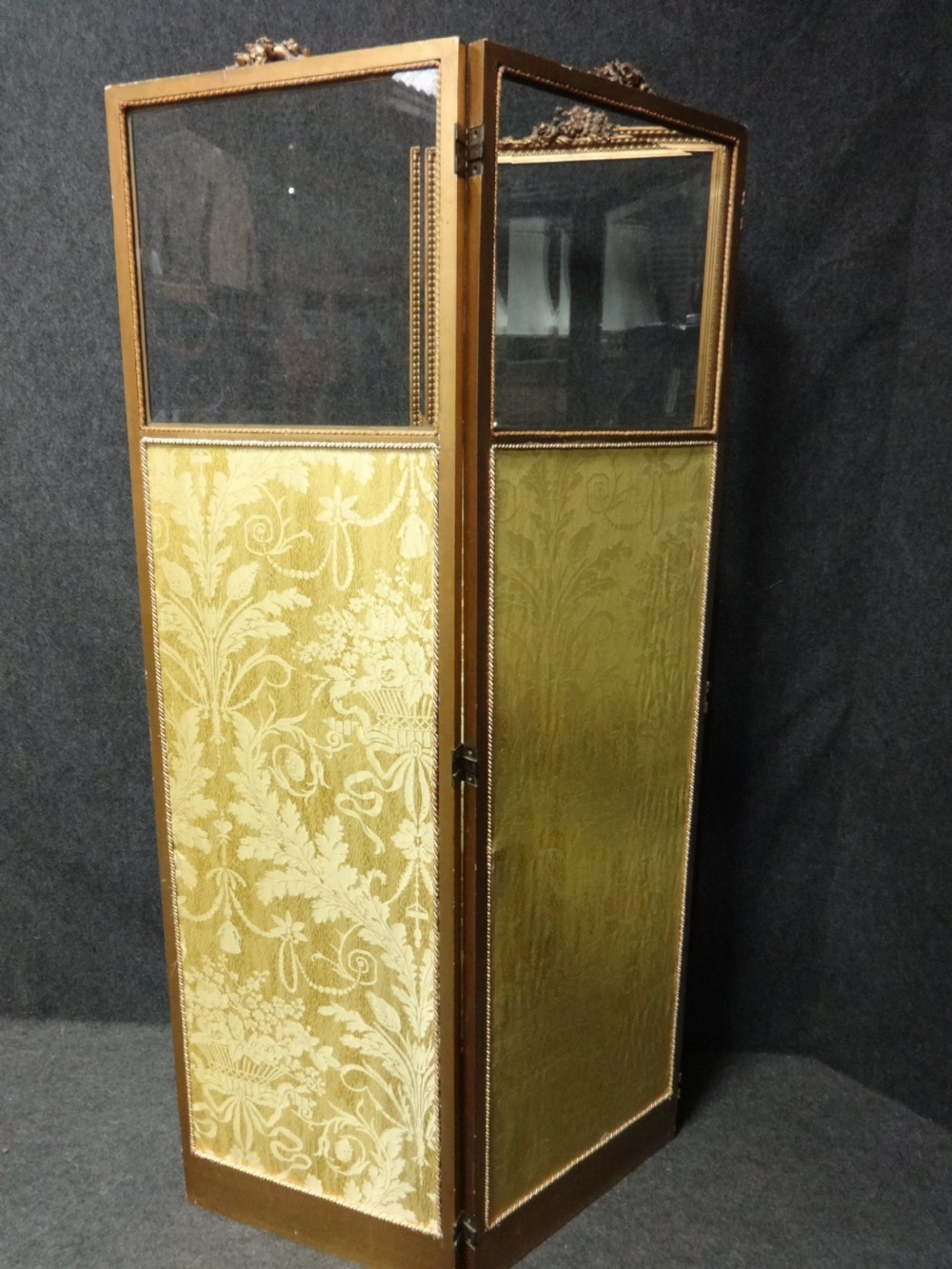 Beautiful French Gilt Three fold  Screen View IV