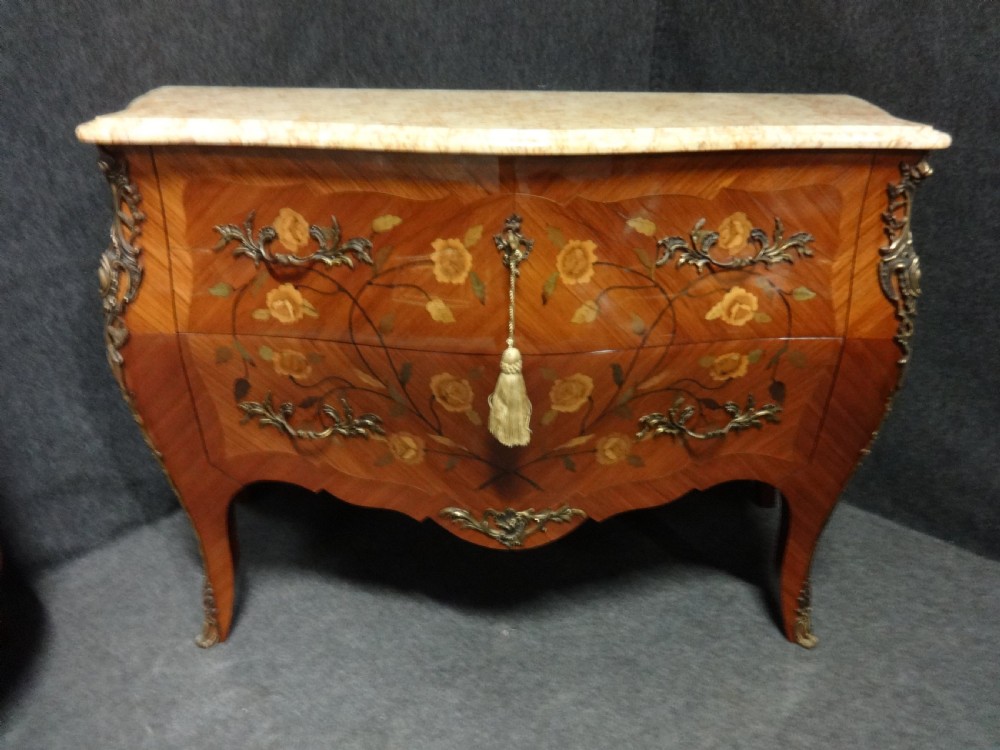 Superb French Marquetry Commode Chest of Drawers View II