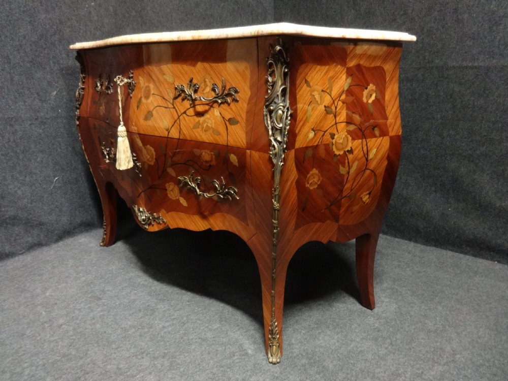 Superb French Marquetry Commode Chest of Drawers View V