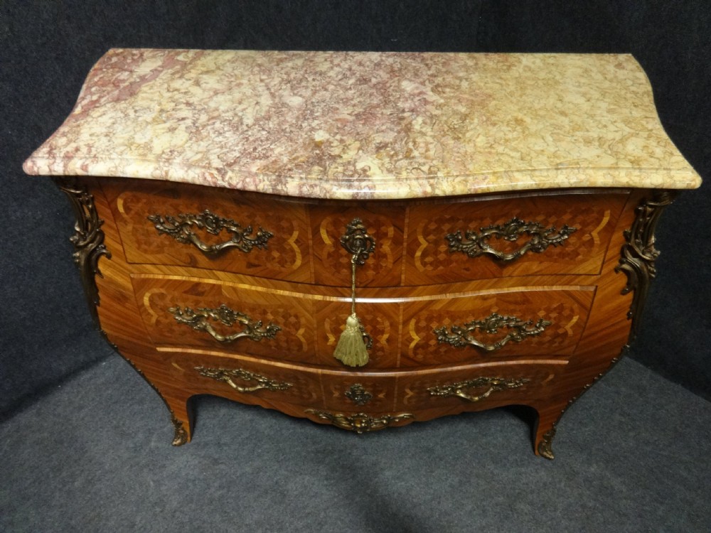 Top Quality French Parquetry Commode Chest of Drawers View III