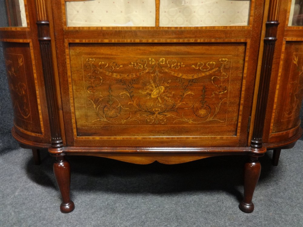 Exhibition Quality Inlaid Mahogany Display Cabinet View III