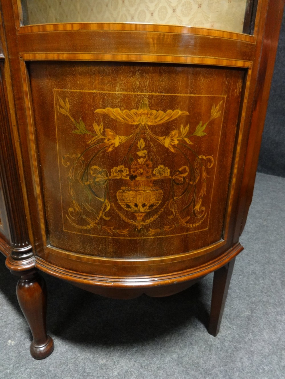 Exhibition Quality Inlaid Mahogany Display Cabinet View XII