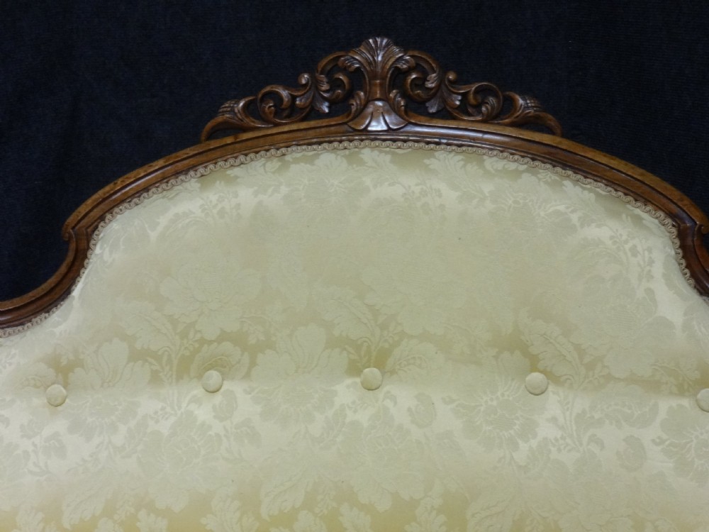 Wonderful Two Seater Walnut Settee View II