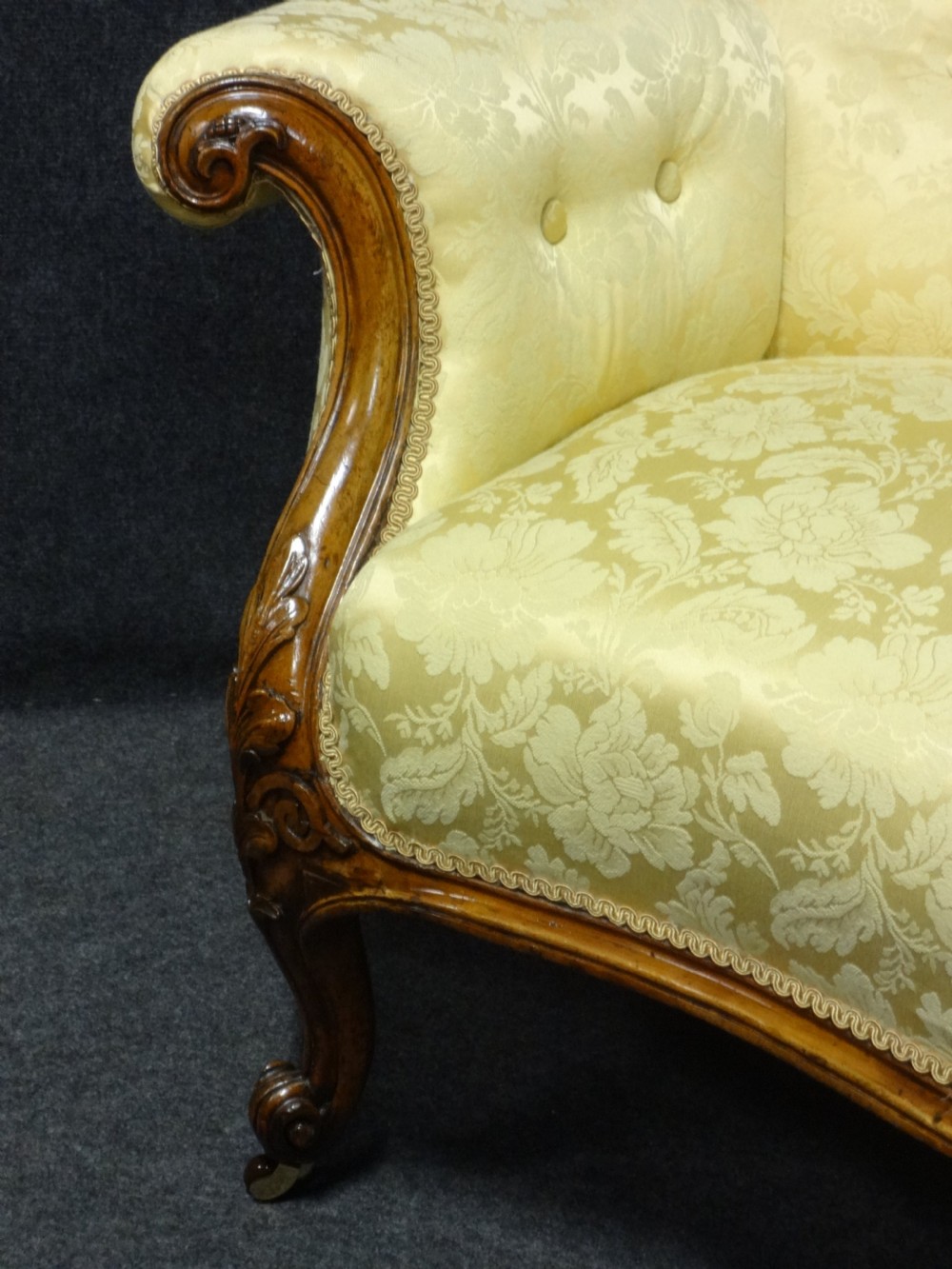 Wonderful Two Seater Walnut Settee View III
