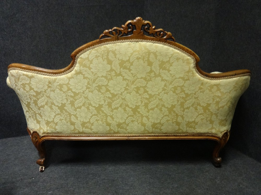 Wonderful Two Seater Walnut Settee View X