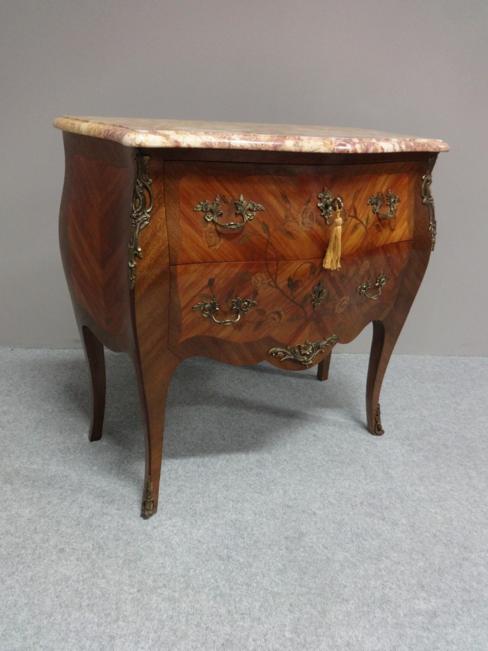 Good French Marquetry Commode Chest of Drawers View II