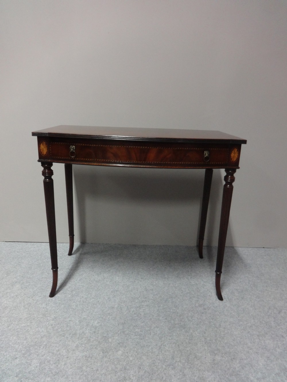 Very Good Mahogany Inlaid Side Table