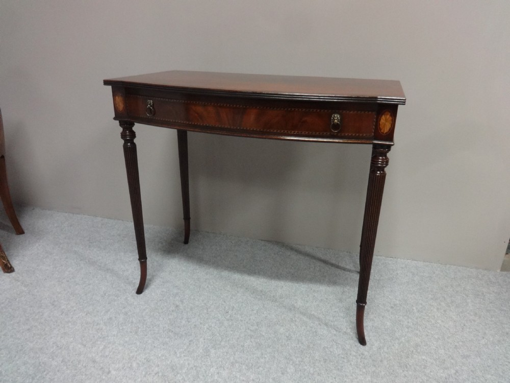 Very Good Mahogany Inlaid Side Table View III