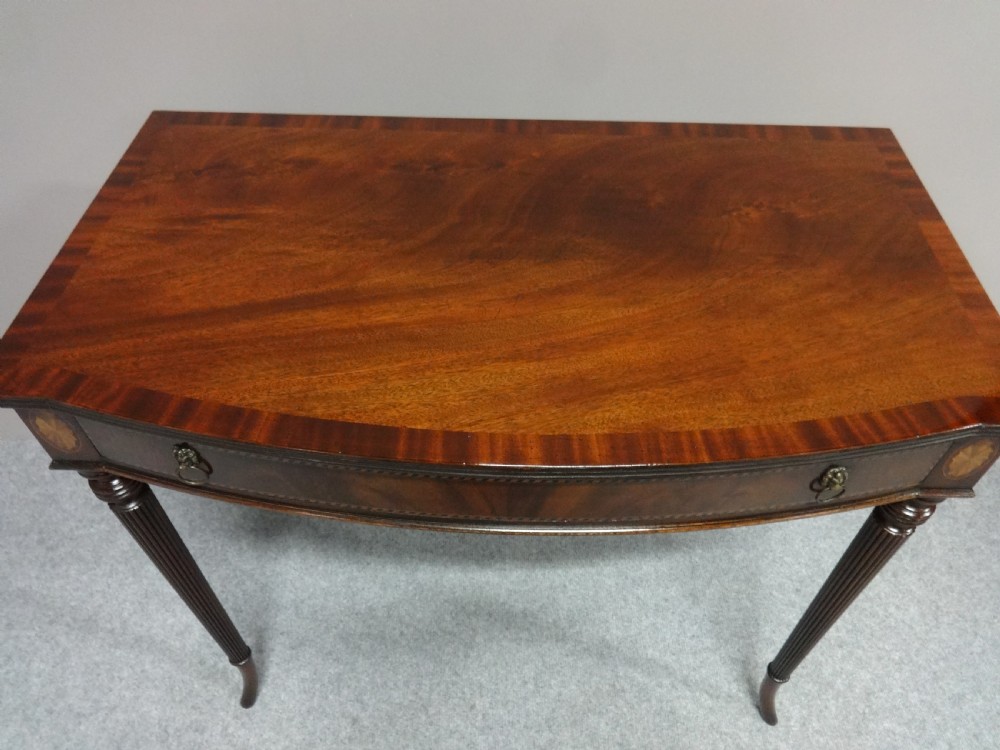 Very Good Mahogany Inlaid Side Table View VI