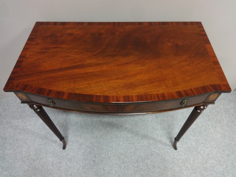 Very Good Mahogany Inlaid Side Table View VII