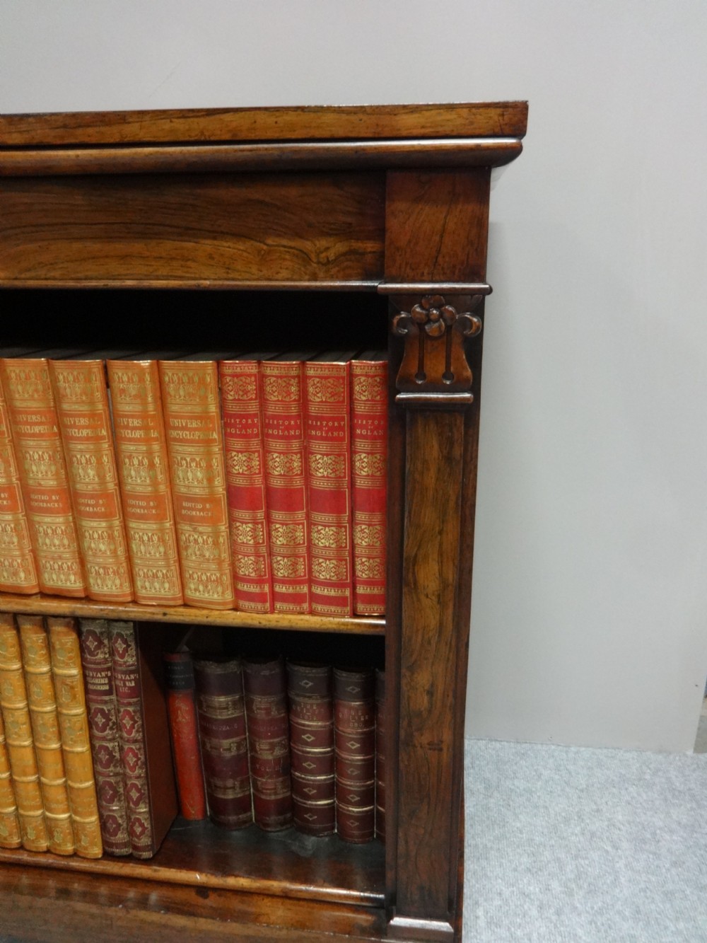 Fine William 4th Rosewood Open Bookcase View II