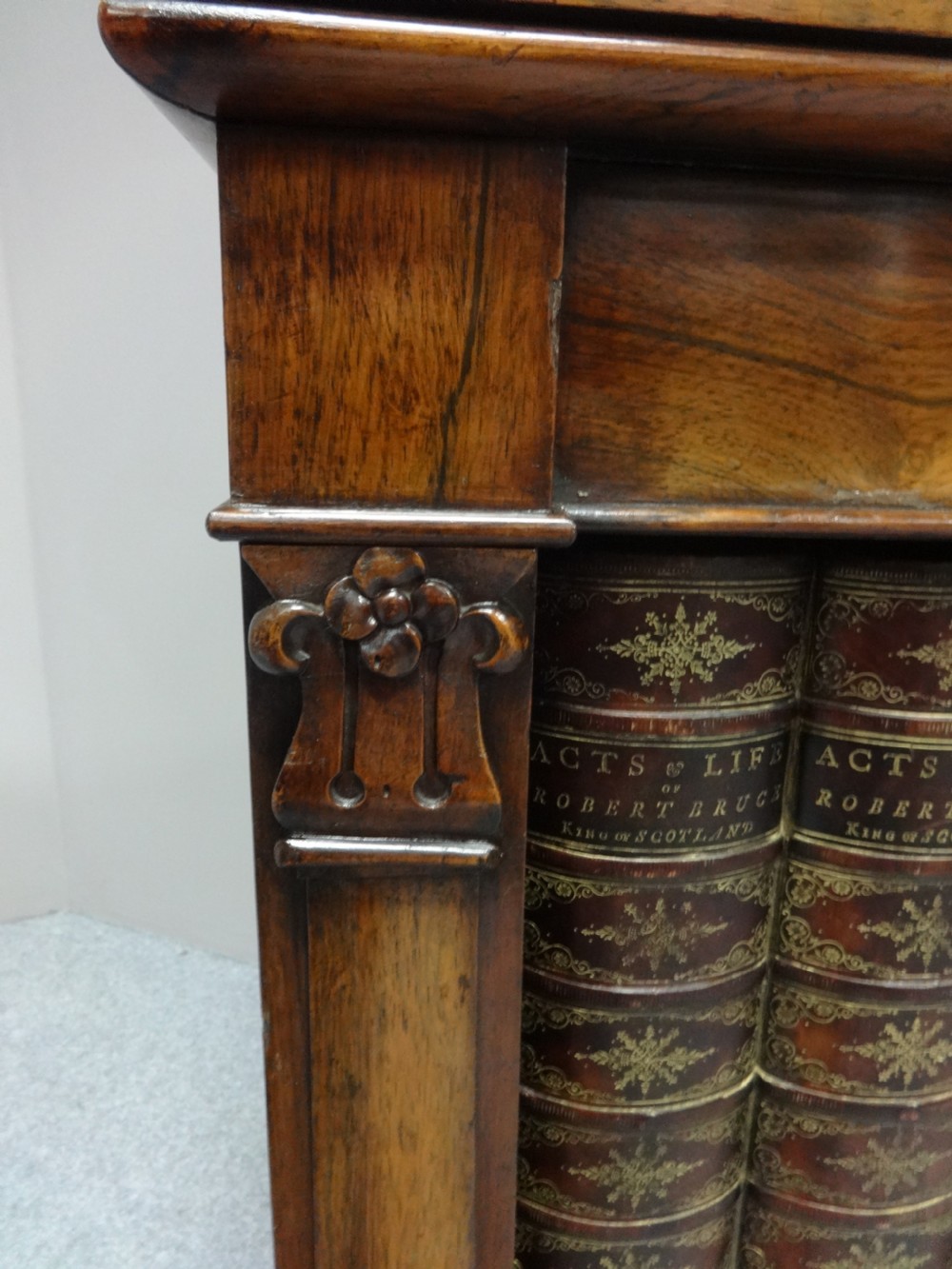Fine William 4th Rosewood Open Bookcase View VII