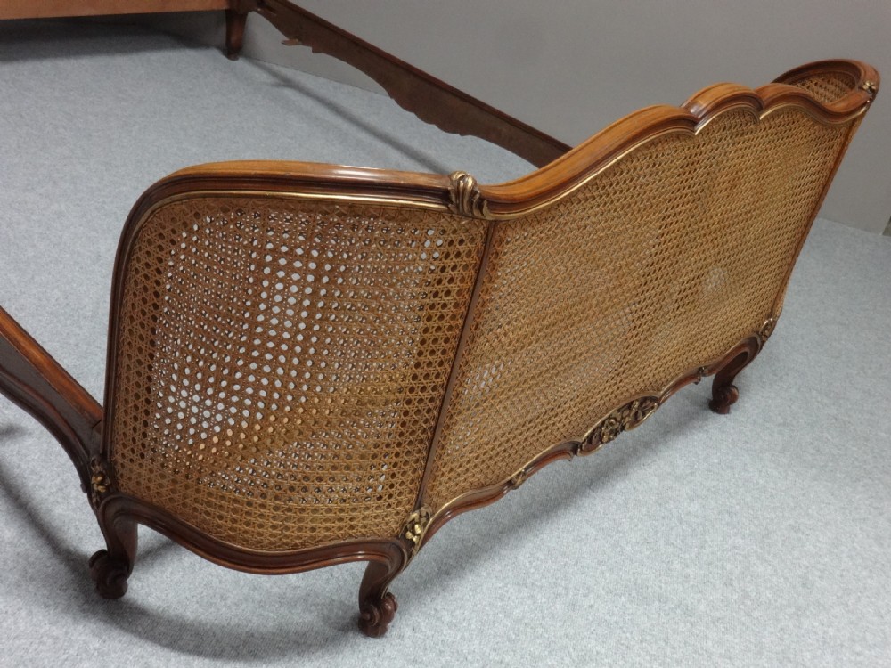 Wonderful Bergere and Walnut French Double Bed View V