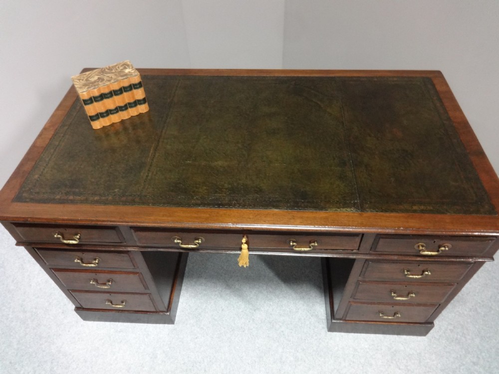 Good Mahogany Pedestal Desk View II