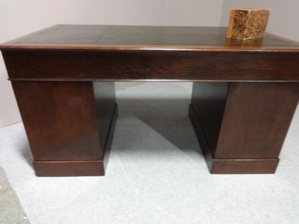 Good Mahogany Pedestal Desk View VI