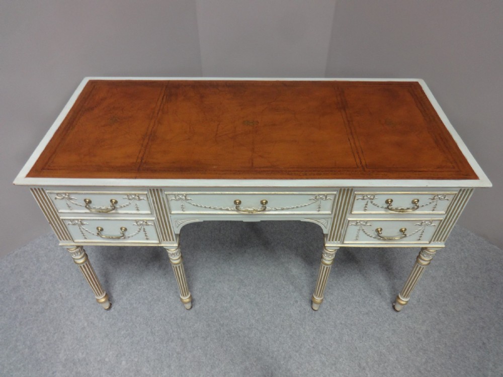 Good Victorian Painted and Parcel Gilt Desk View IV