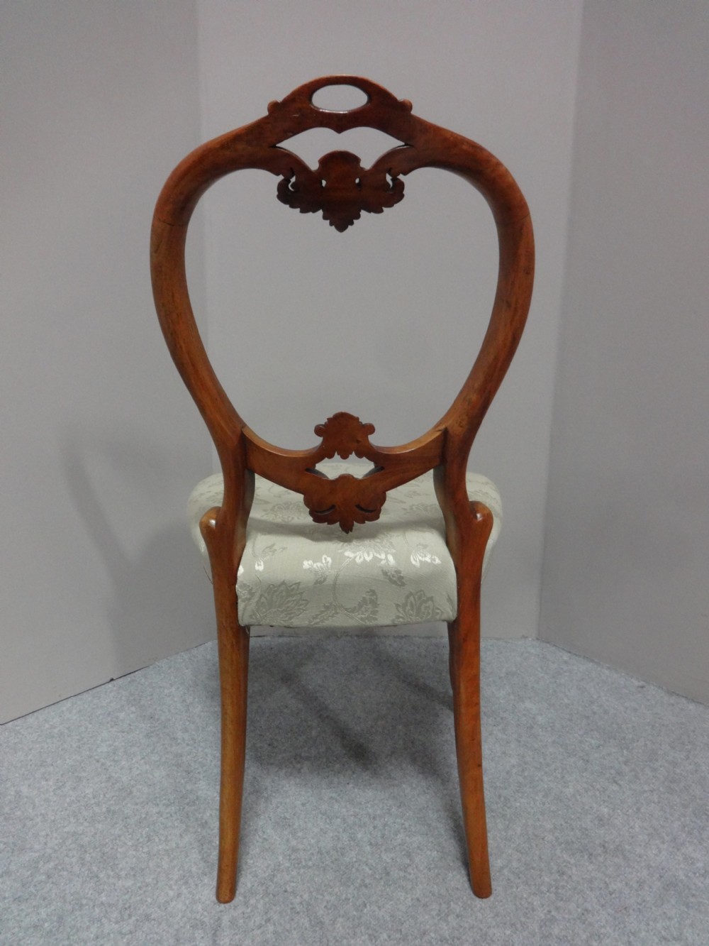 Set Six Victorian Walnut Dining Chairs View VII