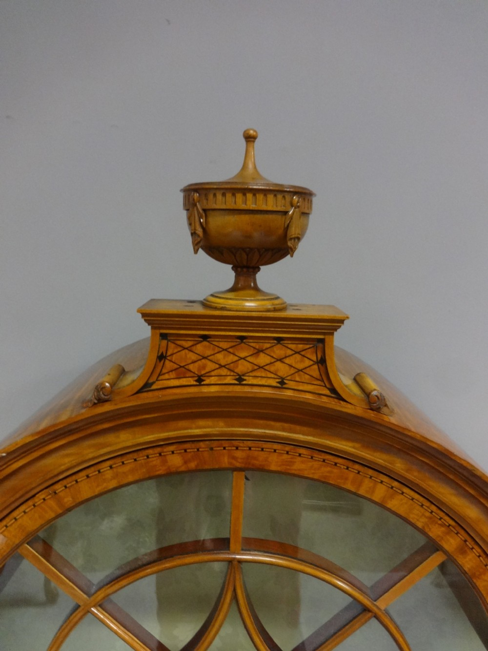 Wonderful Inlaid Satinwood Display Cabinet View IV