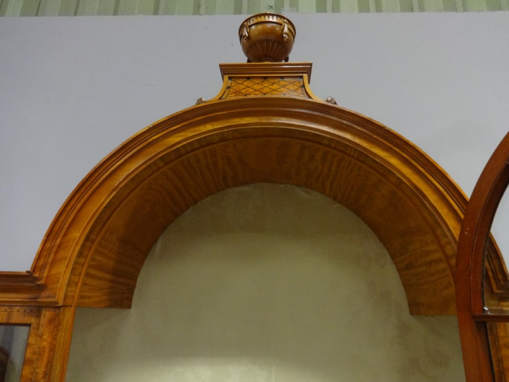Wonderful Inlaid Satinwood Display Cabinet View VI