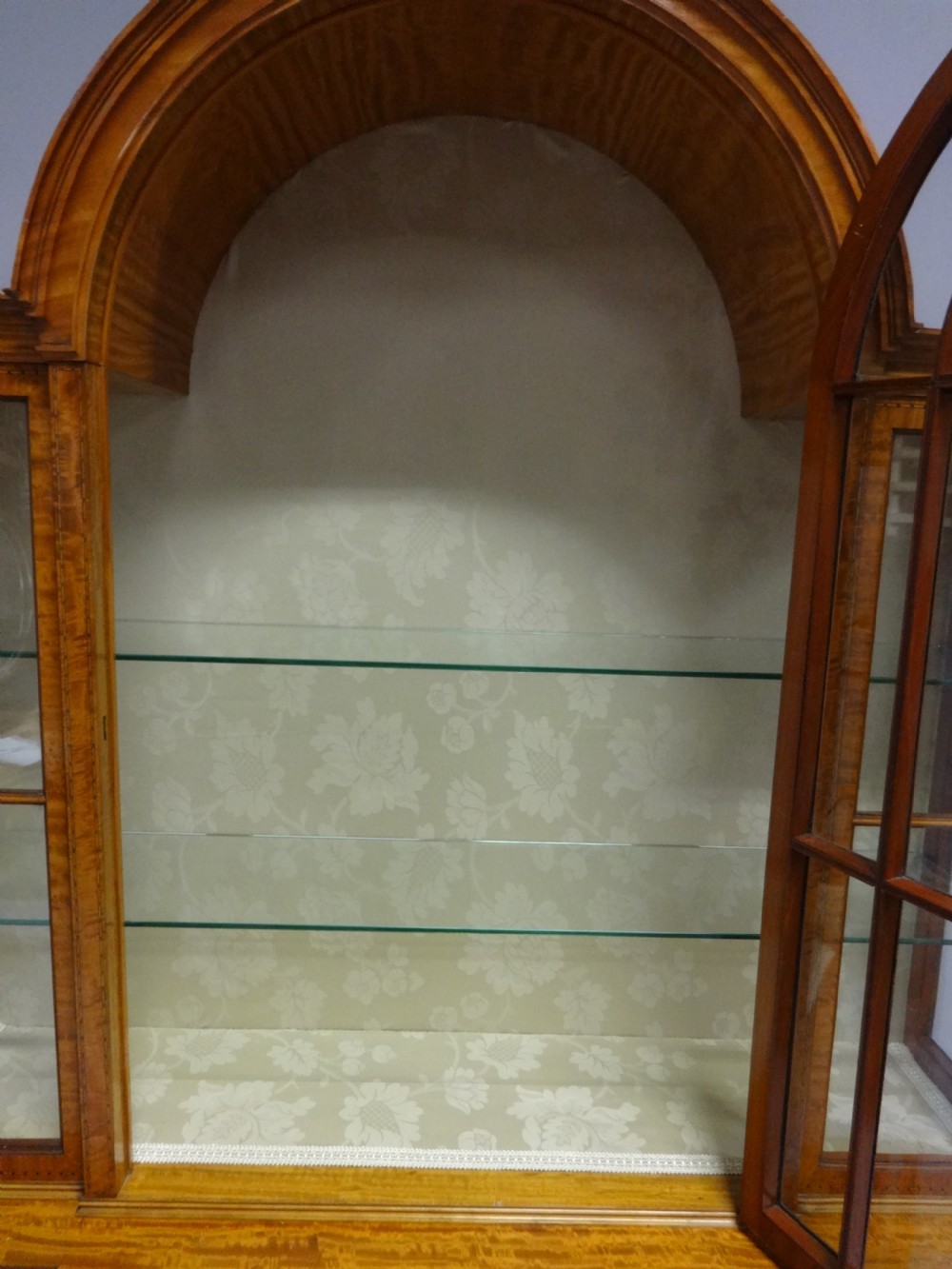 Wonderful Inlaid Satinwood Display Cabinet View X