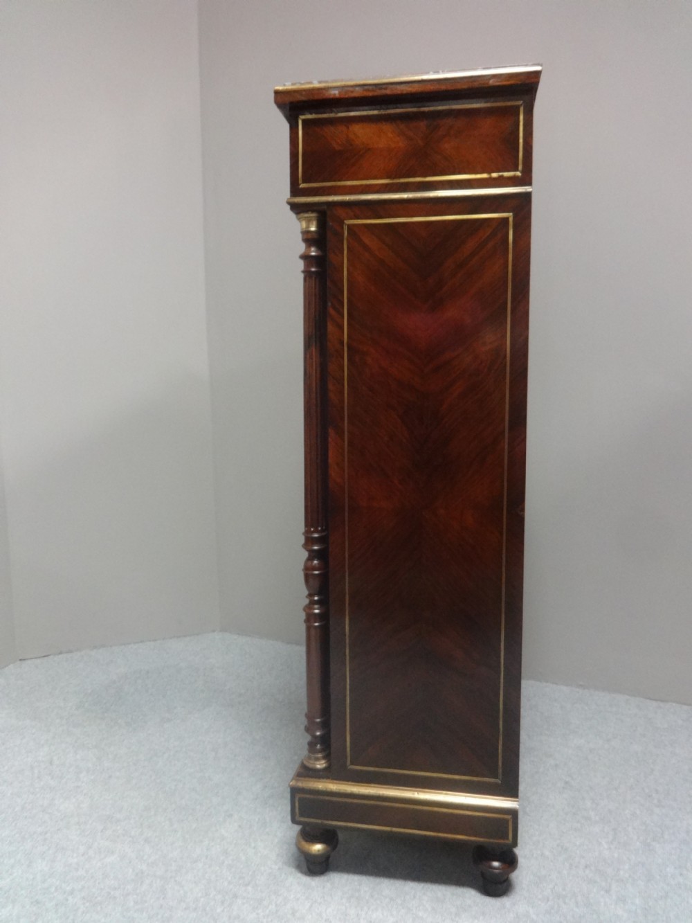 French Brass Inlaid Escritoire Bureau View VII