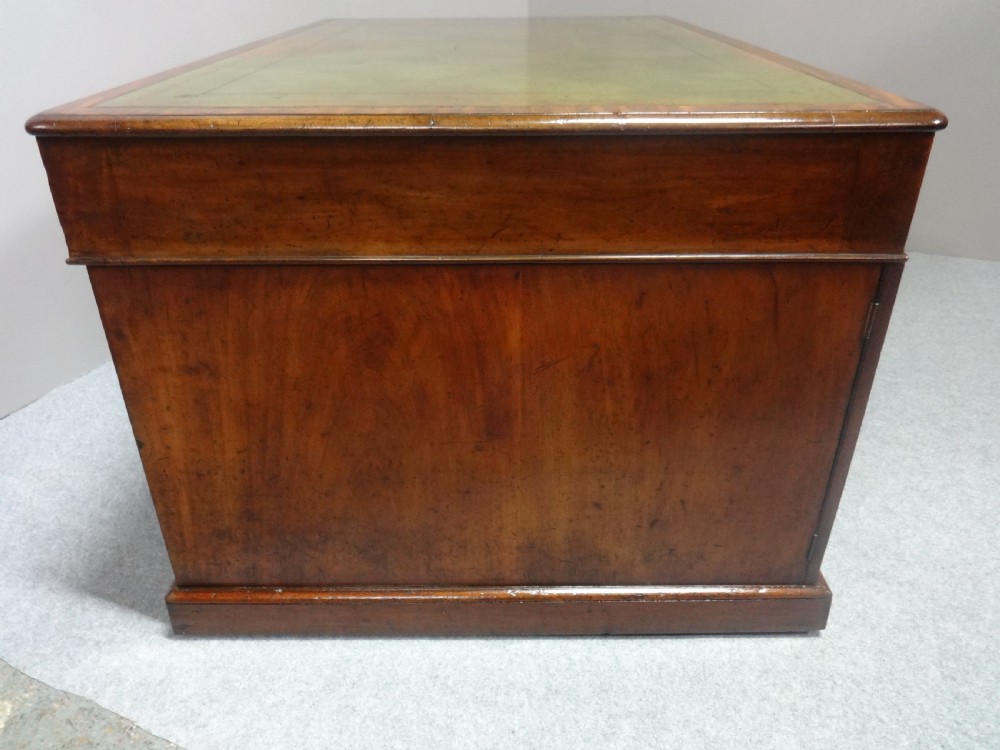 Good Victorian Mahogany Partners Desk by 'M Wilson' View VI