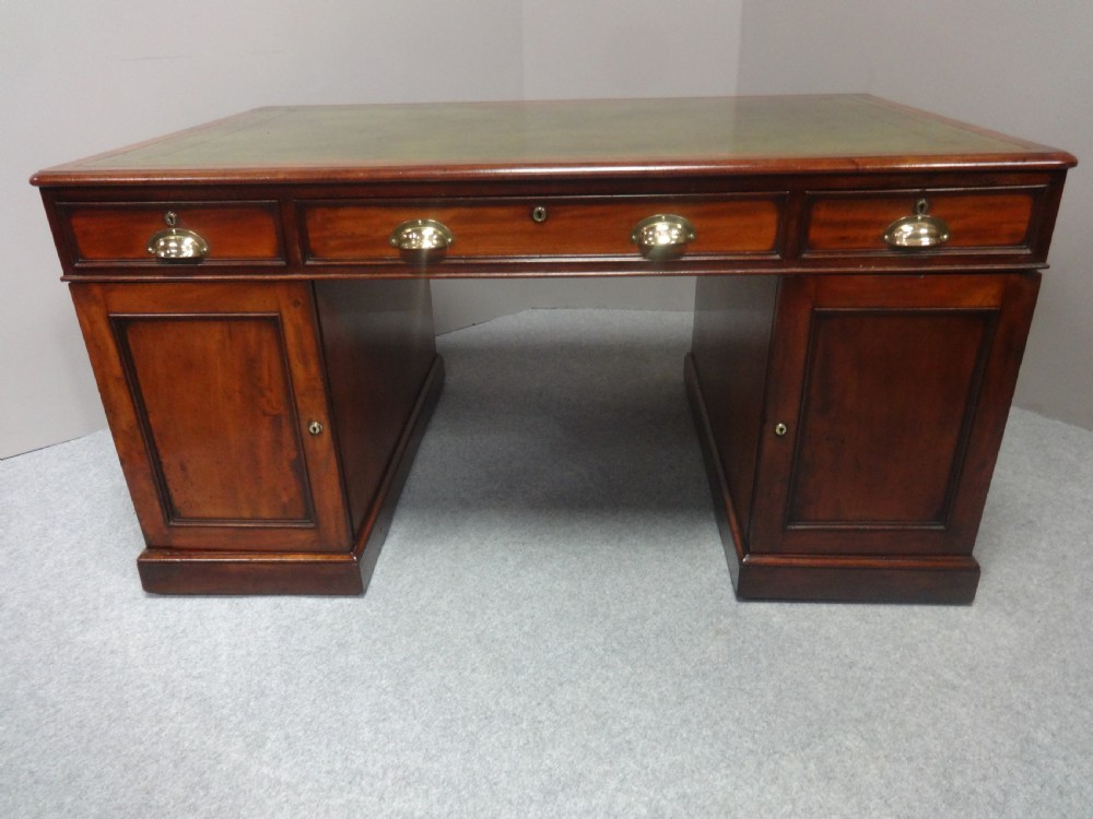 Good Victorian Mahogany Partners Desk by 'M Wilson' View VII