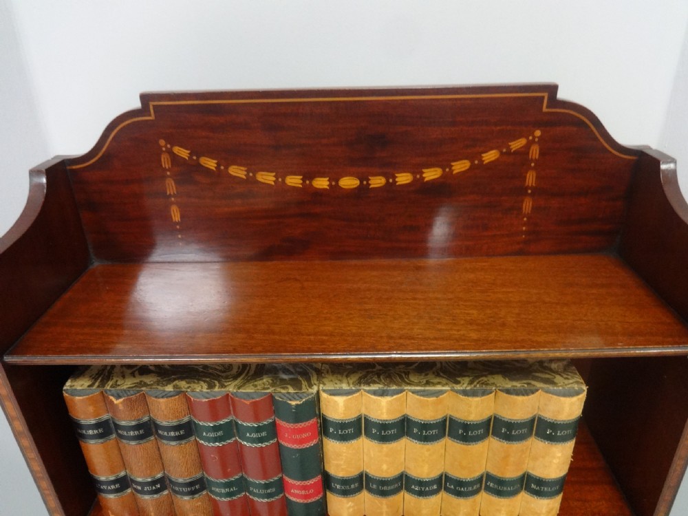 Good Mahogany Inlaid Bookcase by 'Shapland and Petter' View II
