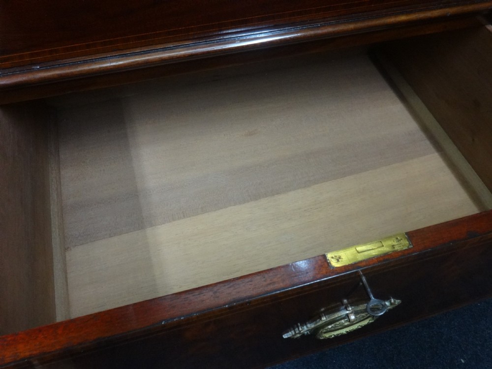 Superb Quality Mahogany Inlaid Linen Press View VII