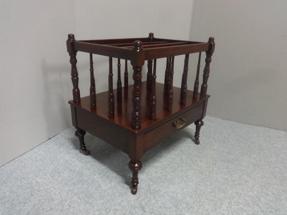 Good Edwardian Mahogany Canterbury View II