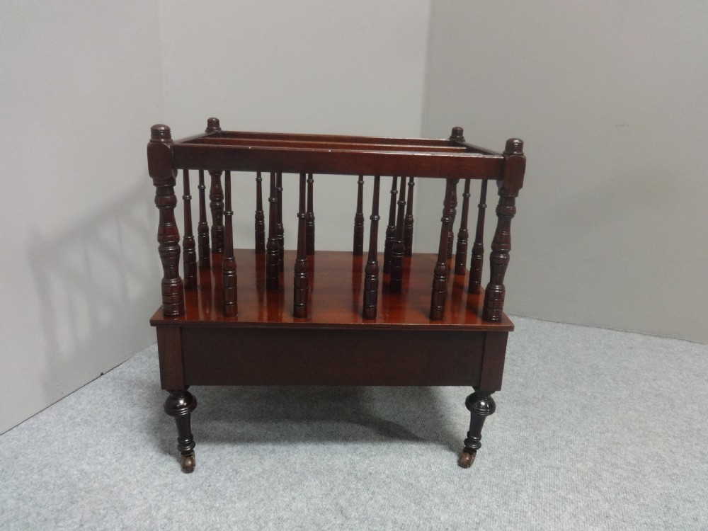Good Edwardian Mahogany Canterbury View III