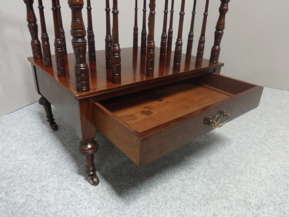 Good Edwardian Mahogany Canterbury View IV