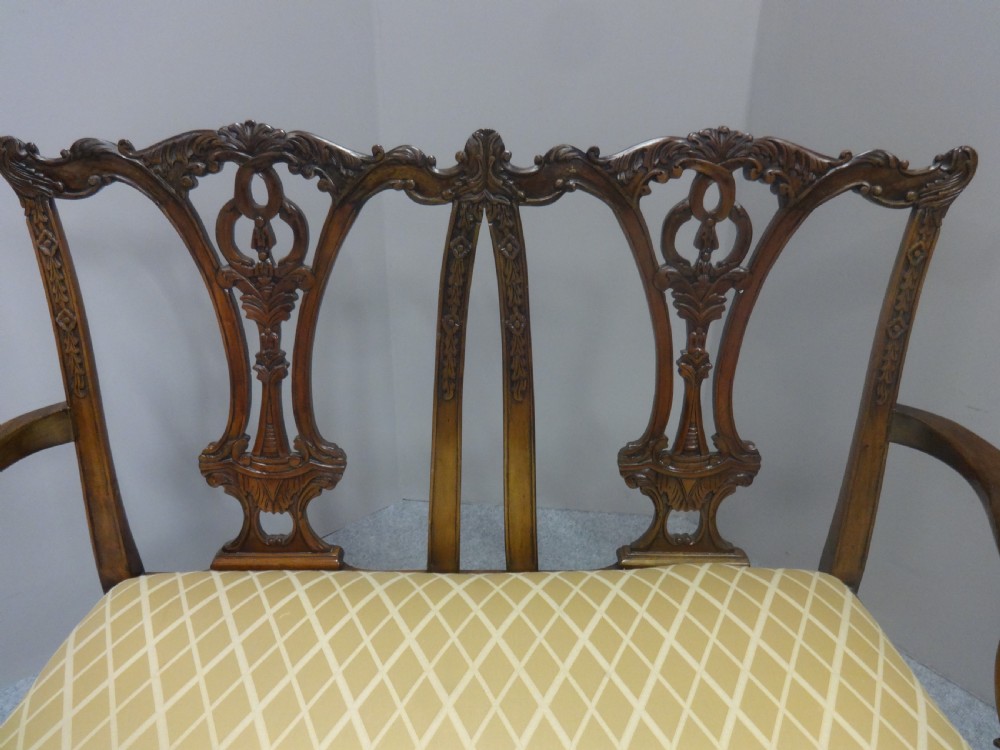 Very Pretty Mahogany Two Seater Settee View III