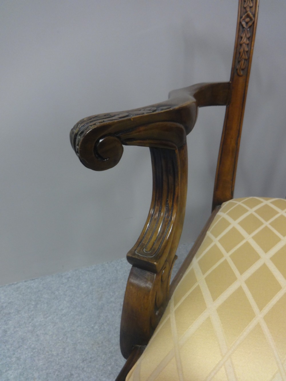 Very Pretty Mahogany Two Seater Settee View IV