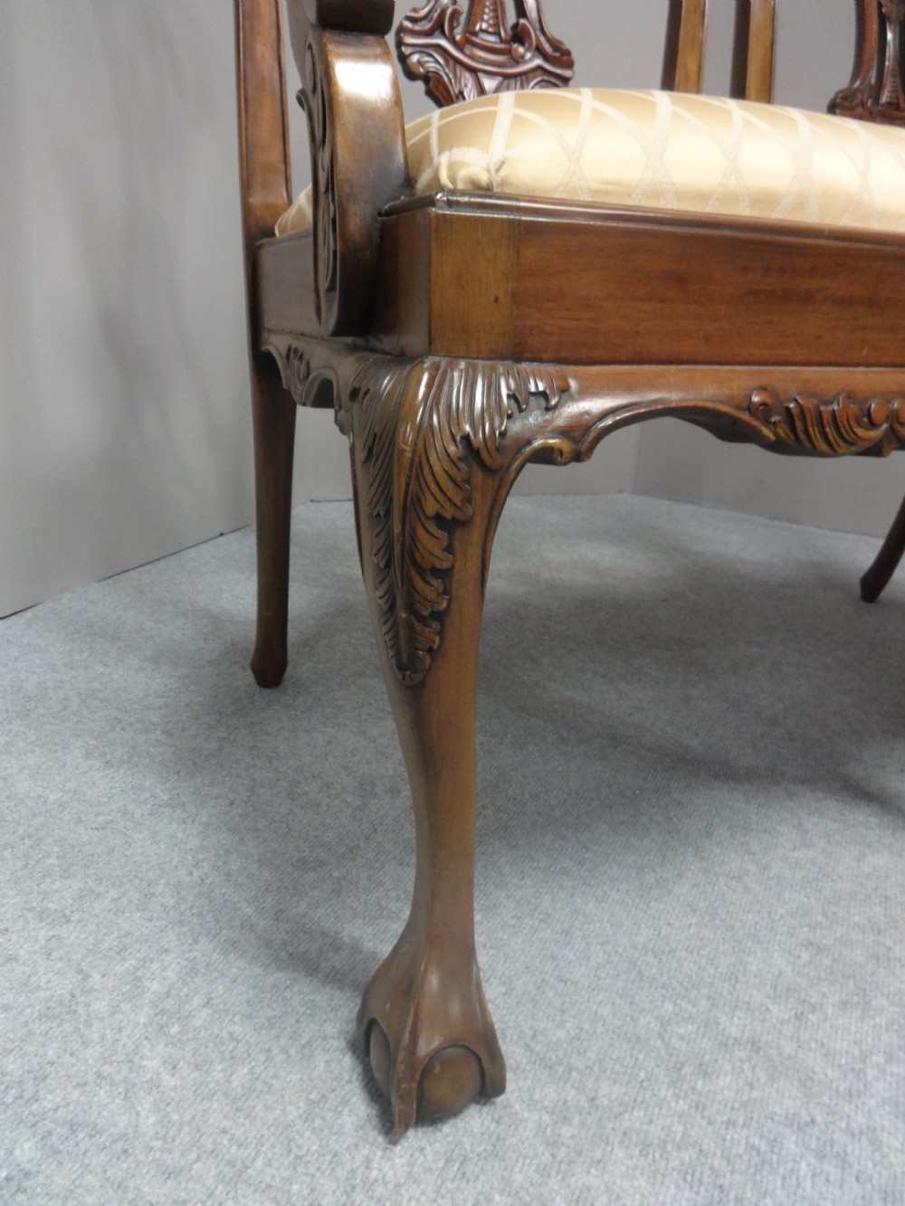 Very Pretty Mahogany Two Seater Settee View V