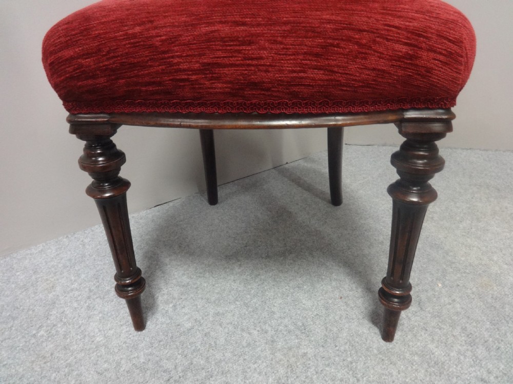 Quality Set of Six Walnut Dining Chairs View III