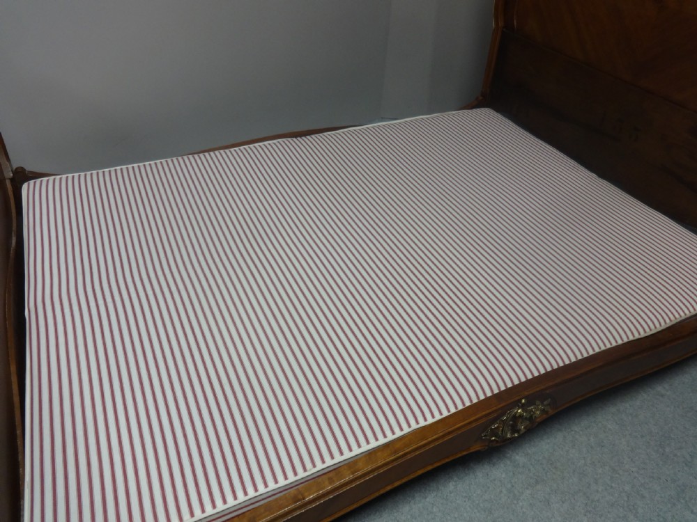 Lovely French Walnut and Parcel Gilt Double Bed View V