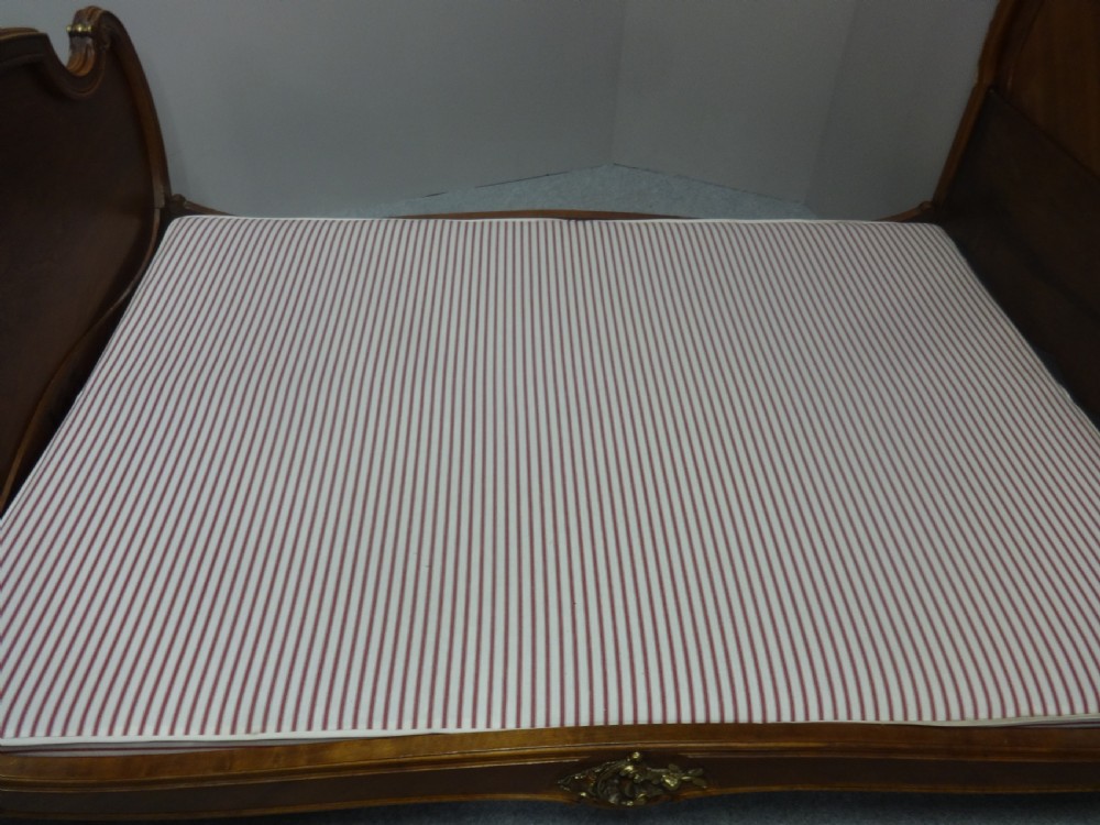 Lovely French Walnut and Parcel Gilt Double Bed View XVI