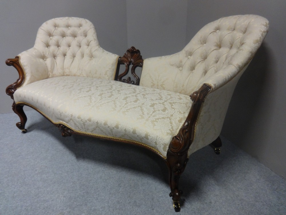 Wonderful Double Ended Rosewood Sofa View XI