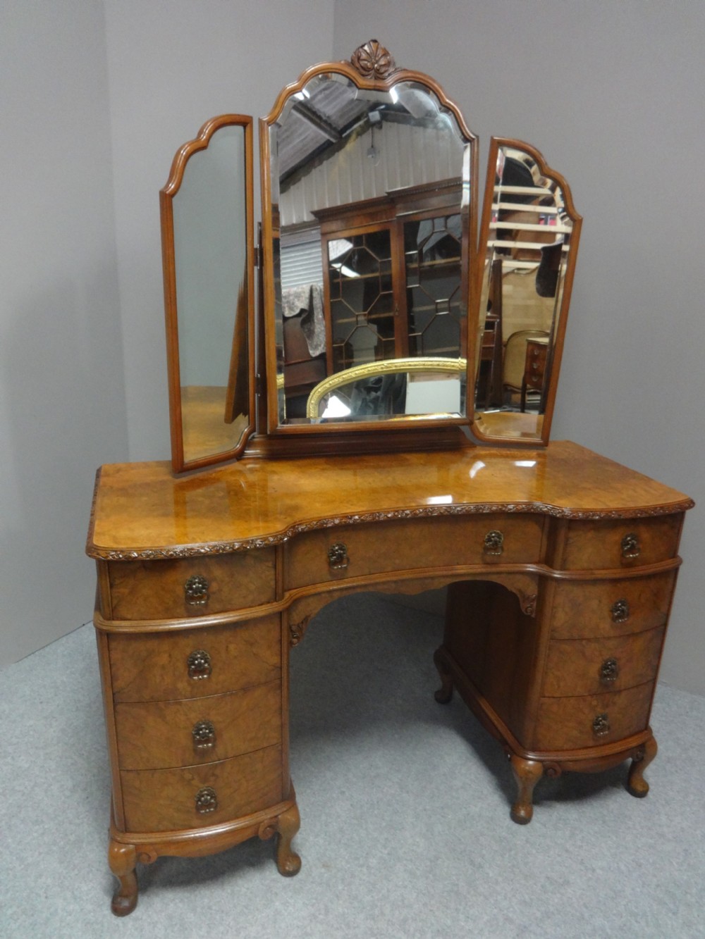 Wonderful Burr Walnut Dressing Table