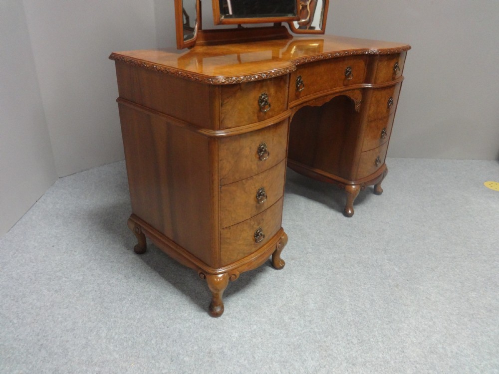 Wonderful Burr Walnut Dressing Table View V