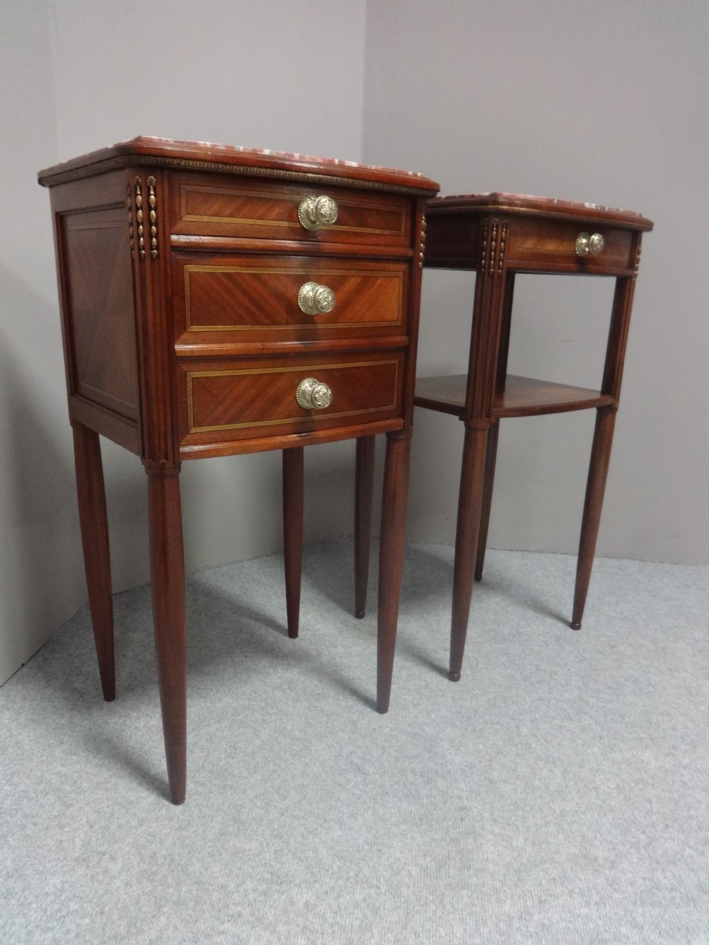 Top Quality Pair Paris Made Bedside Cabinets View II