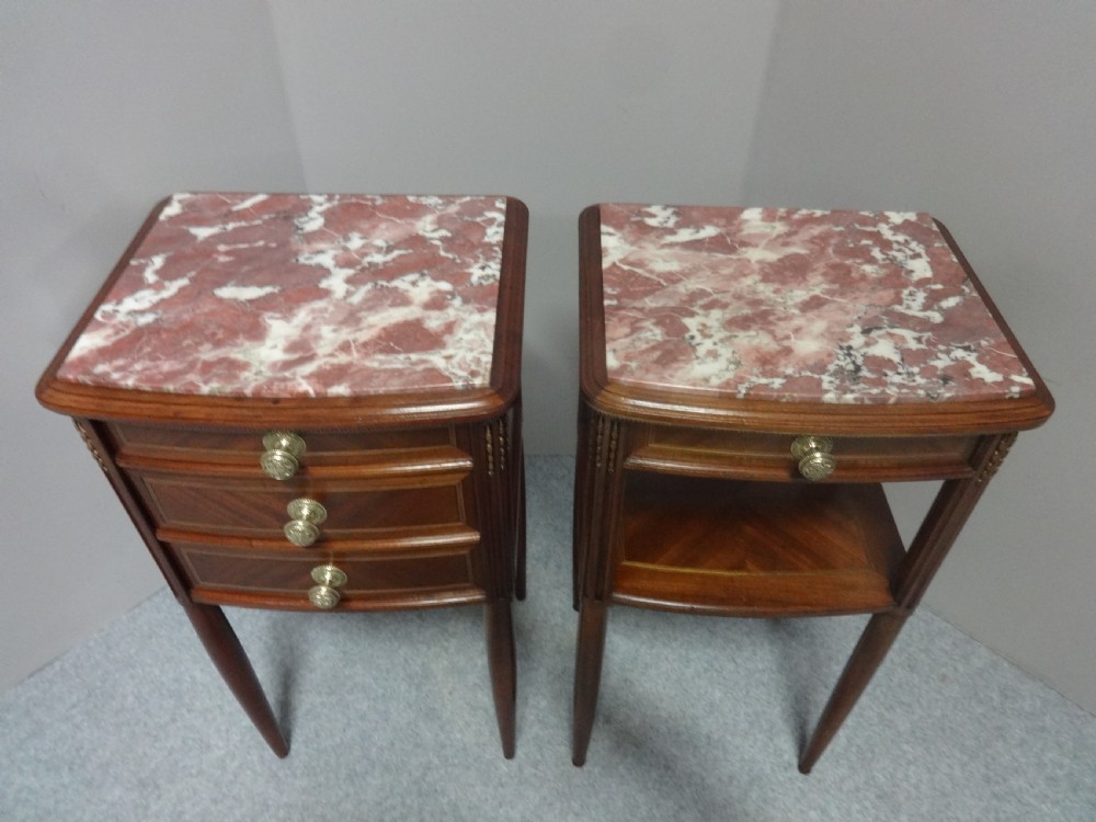 Top Quality Pair Paris Made Bedside Cabinets View IX
