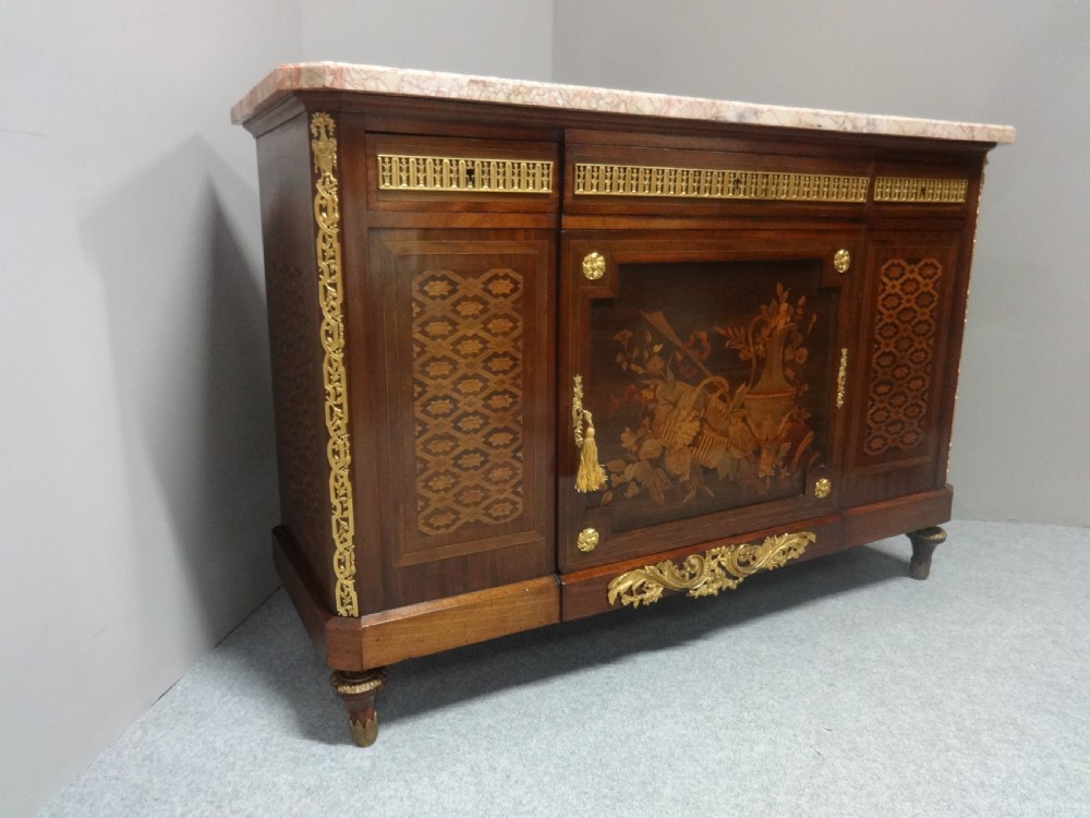 Wonderful French  Walnut Side Cabinet View II