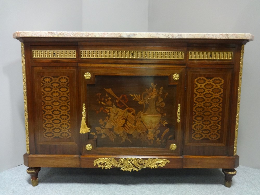 Wonderful French  Walnut Side Cabinet View III