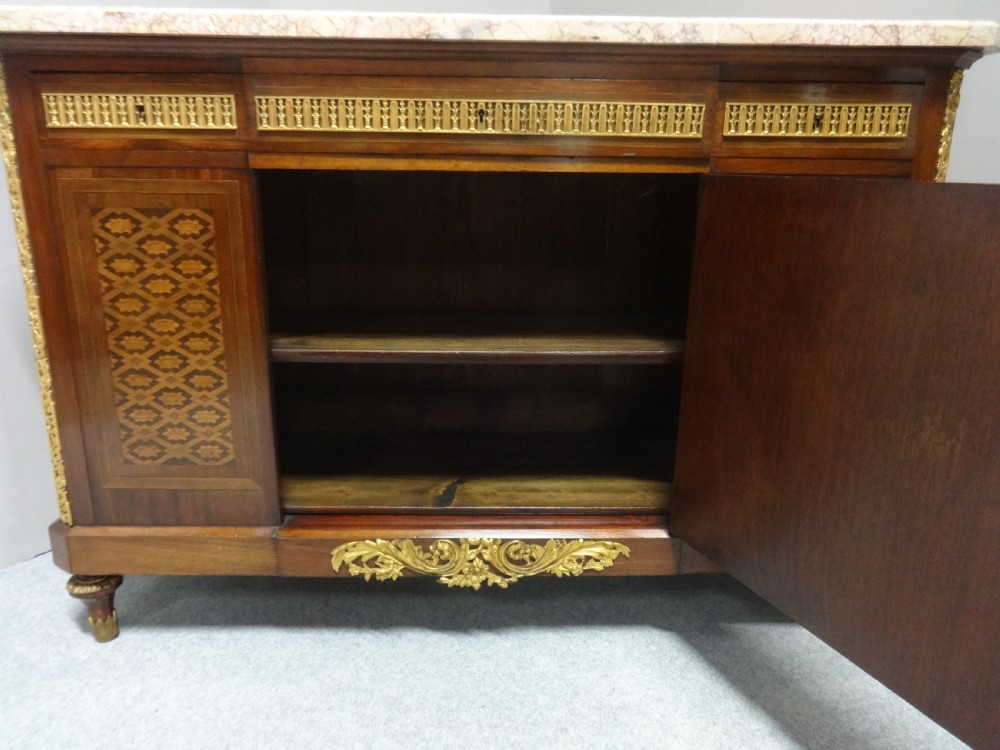 Wonderful French  Walnut Side Cabinet View IX
