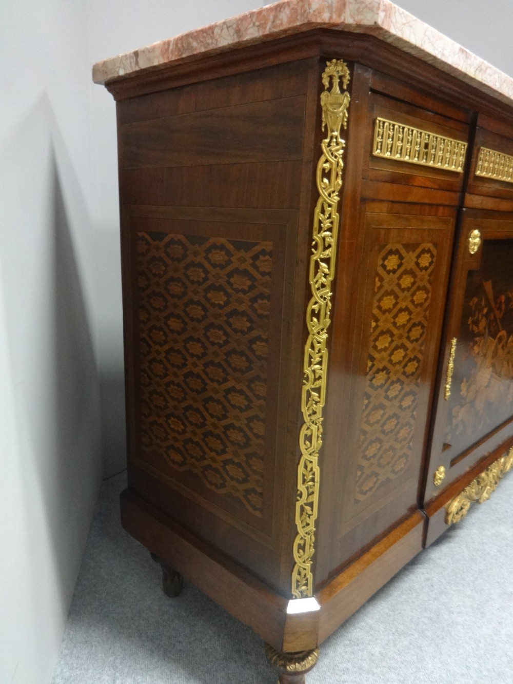 Wonderful French  Walnut Side Cabinet View XI