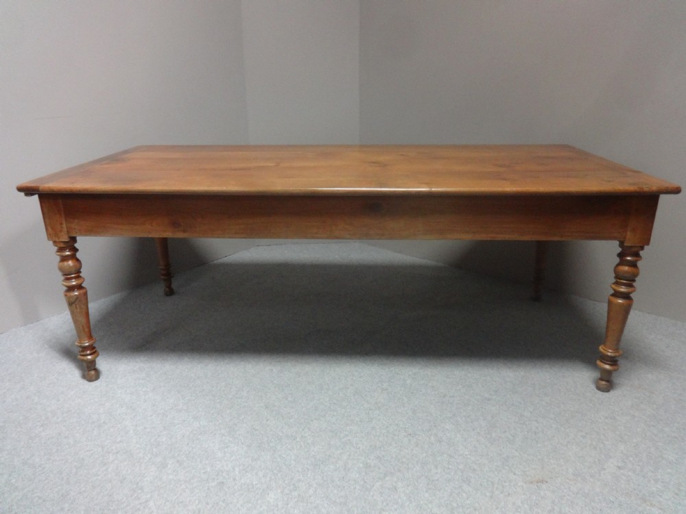 Large Extending French cherry Farmhouse Dining Table View IV