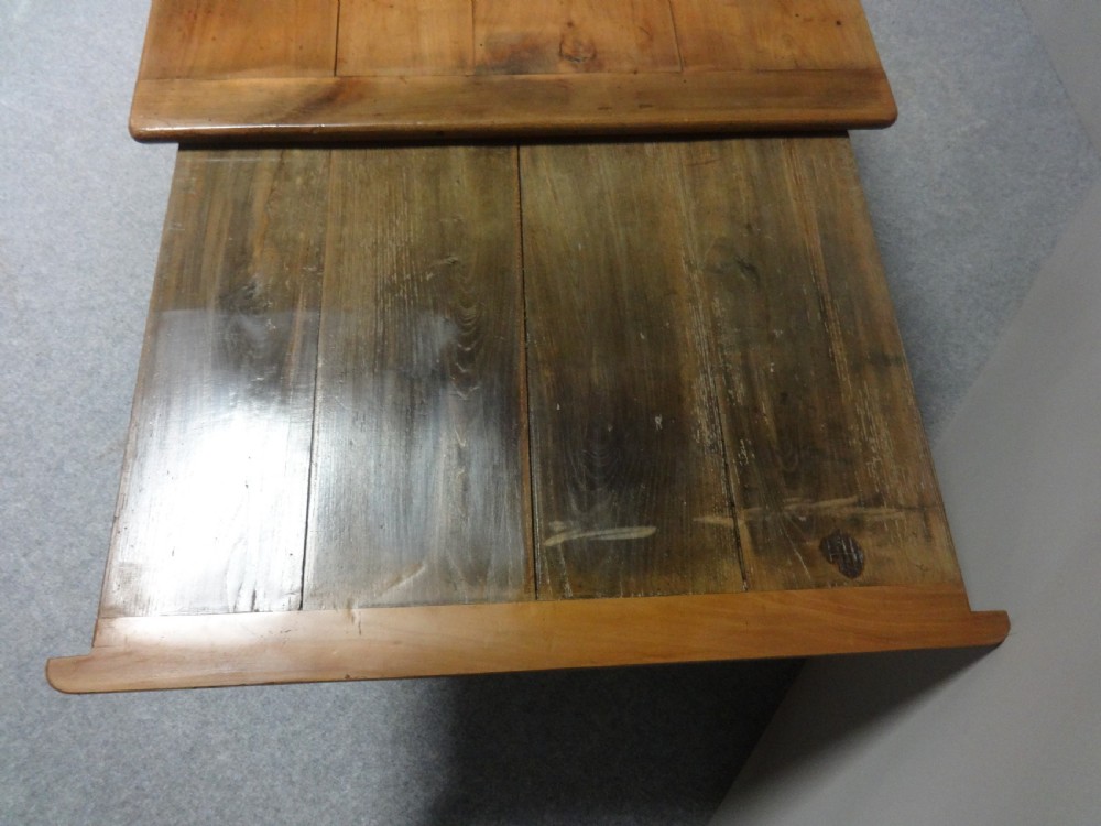 Large Extending French cherry Farmhouse Dining Table View VII